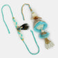 NVR Women & Men Set of 2 Blue Krishna Pearl Bhaiya Bhabhi Rakhi With Roli Chawal | Swadesiicart