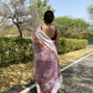Vamsee Riddhi-Siddhi -1 Lavender Organza Saree - Swadesiicart