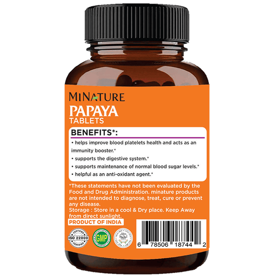 Minature Papaya Leaf Tablets | Swadesiicart