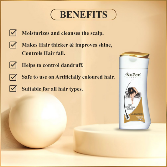 Nuzen Herbals Anti Hair Fall Shampoo with Conditioner - Swadesiicart