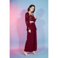 Red Georgette Sequence With Thread Designer Co-Ord Set - Flory - Swadesiicart