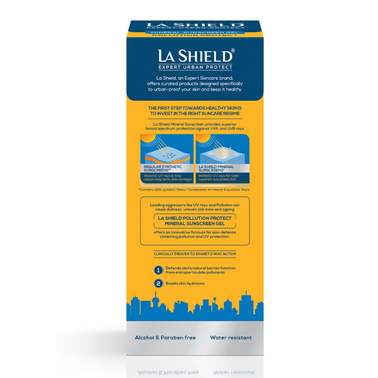La Shield Pollution Protect SPF 50 Mineral Sunscreen Gel - Swadesiicart