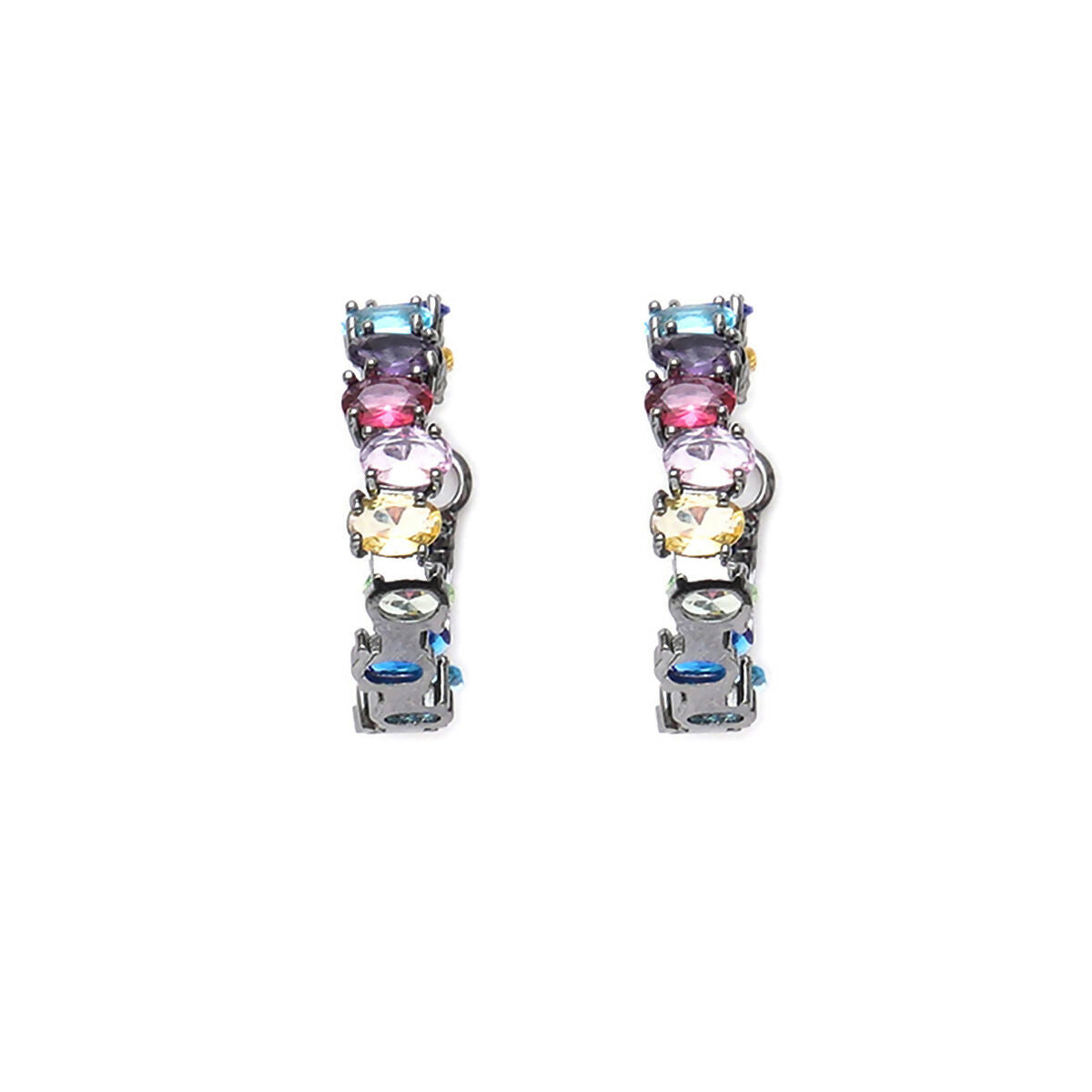 Multi Loops Silver Plated- Ruby Raang | Swadesiicart