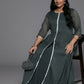 Ahalyaa Women's Traditional wear Ethnic Dress - Grey | Swadesiicart