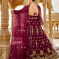 Heavy Stone Embroidered Wine Designer Anarkali Suit - Emponline | Swadesiicart