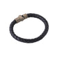 NVR Men's Black Leather Bracelet - Swadesiicart