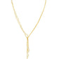 Beaded Pearl Drop One-Sided Layered Necklace - Ruby Raang