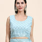 Blue Pure Viscose Georgette Sequence Embroidery work Lehenga Choli with Dupatta - Aakriti