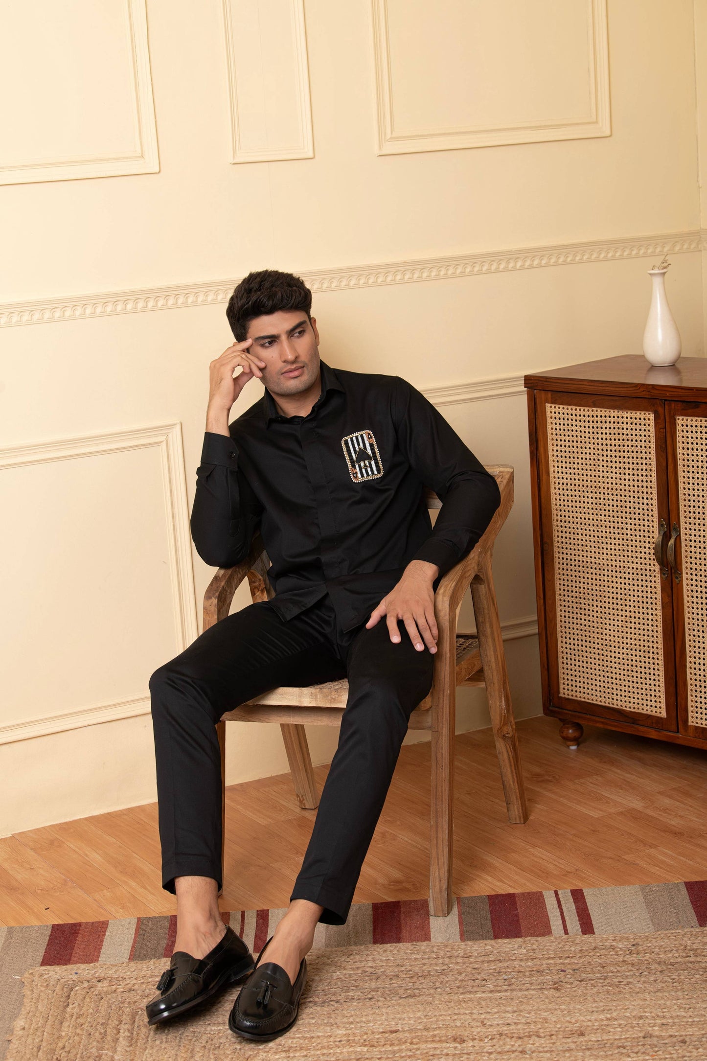Card Shaped Embroidery Shirt by Hilo Design