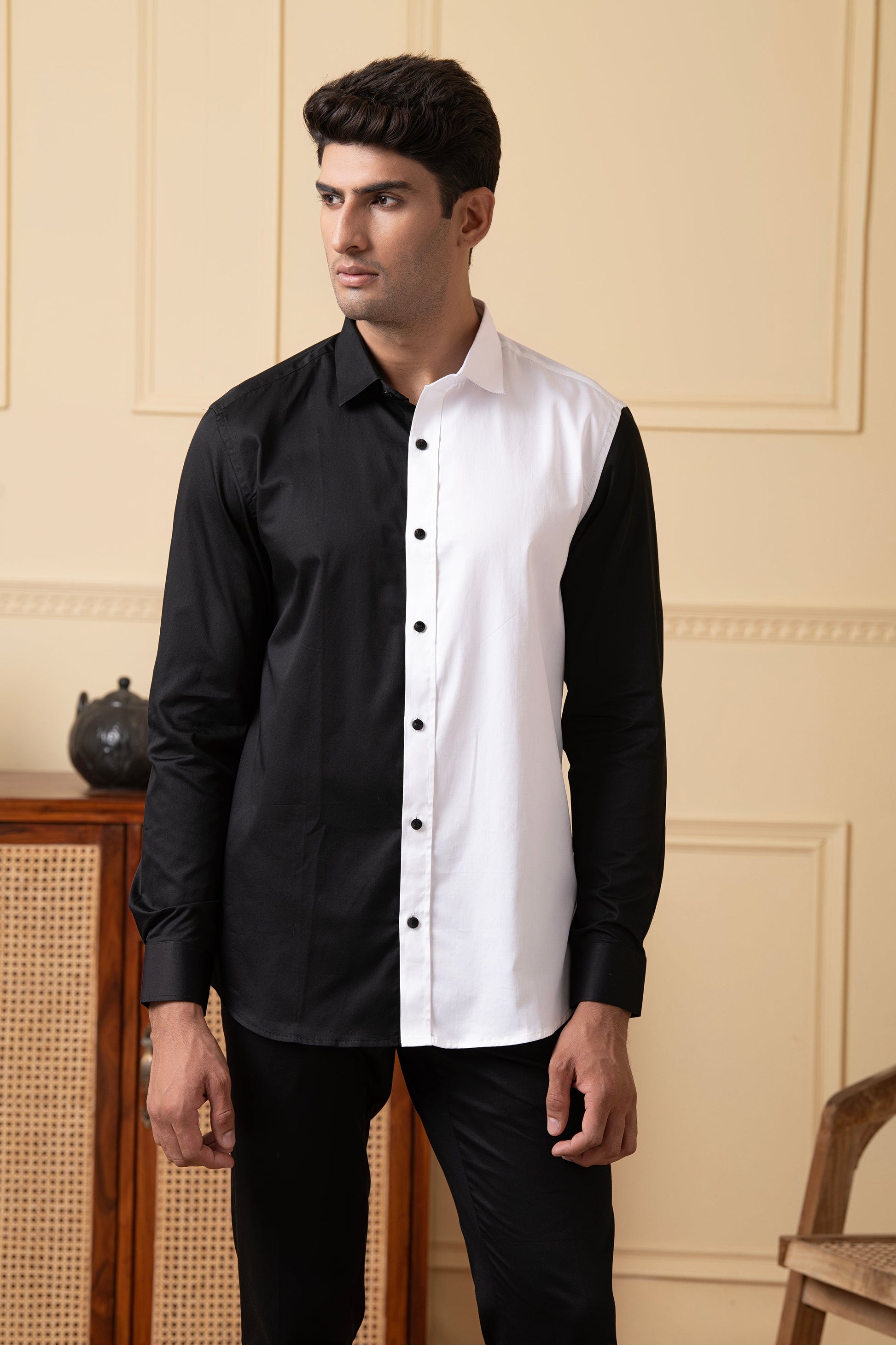 Black And White Shirt by Hilo Design