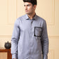 Black Shirt With Grey And White Patch by Hilo Design