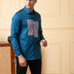 Blue Shirt With A Grey Patch Box by Hilo Design
