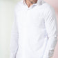 Bianco Designer Men's Solid White Shirt by Hilo Design | Swadesiicart