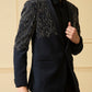 Blue Shawl Collar Blazer by Hilo Design