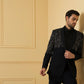 Blue Shawl Collar Blazer by Hilo Design