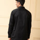 Black Shirt With V-Shaped Grey Strip by Hilo Design