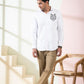 Bianco Wolf Designer Men's Shirt by Hilo Design