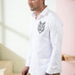 Bianco Wolf Designer Men's Shirt by Hilo Design