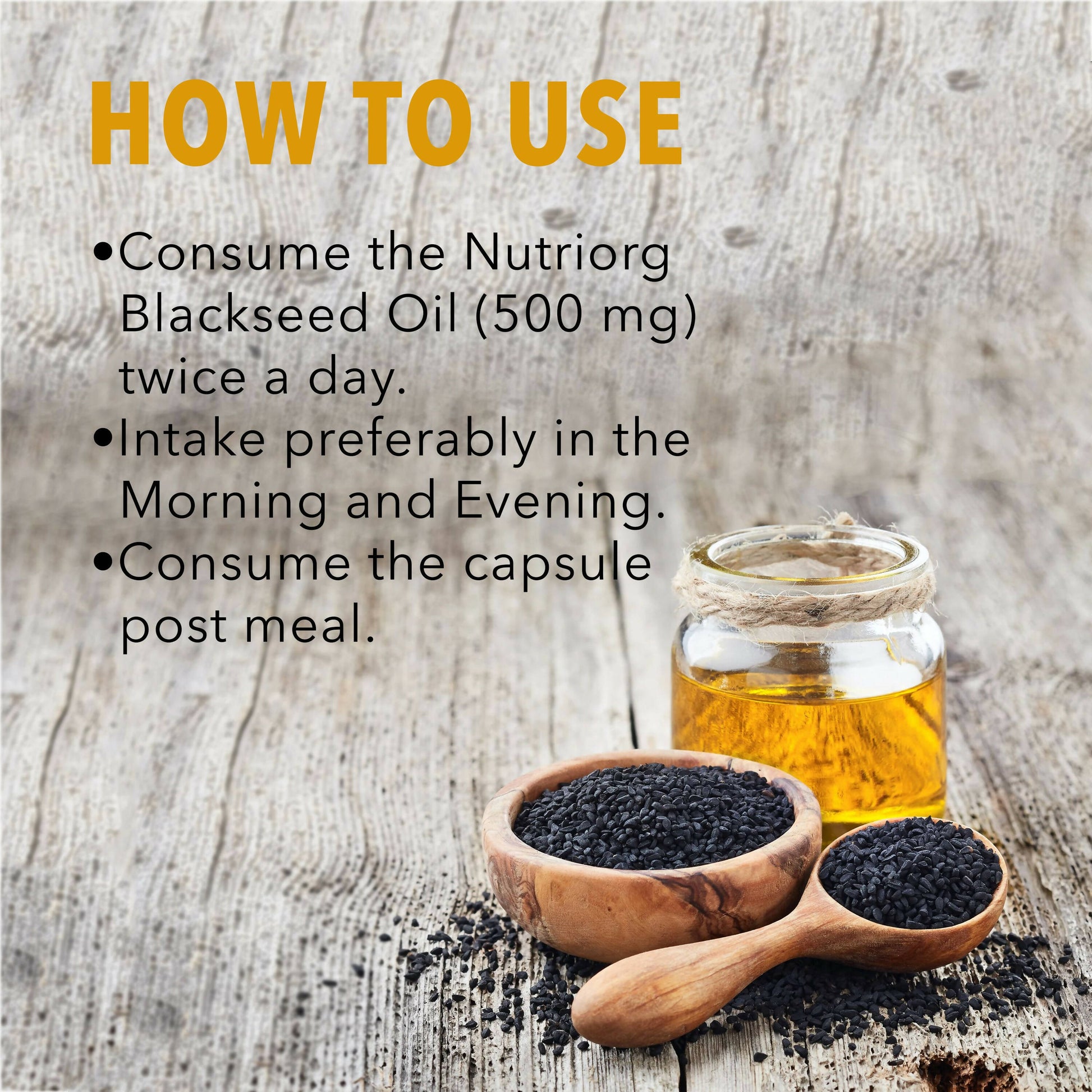 Nutriorg Blackseed Oil Soft Gel Capsules - Swadesiicart