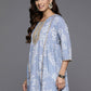 Ahalyaa Women's Traditional wear Tunic - Grey | Swadesiicart