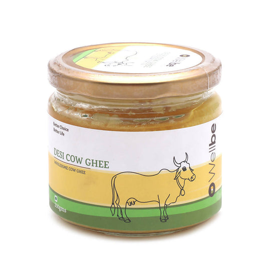 Wellbe Desi Cow Ghee | Indian Hallikar Cow Ghee | Pure A2 Ghee | Natural & Healthy | Better Choice - Better Life | Swadesiicart
