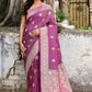 Joban Fashion Magenta Pure Katan Pure Handloom Banarasi Silk Saree | Swadesiicart