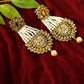 Mominos Fashion Johar Kamal Earrings With Kundan & Pearls Work - Swadesiicart