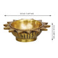 eCraftIndia 4 Pieces Beige Sun Shaped Diyas | Swadesiicart