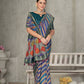 Blue Rangkat Tussar Silk Woven Design Saree with Unstitched Blouse - Mohmanthan Eshani | Swadesiicart