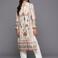 Ahalyaa Women's Traditional wear Kurta - Nude | Swadesiicart
