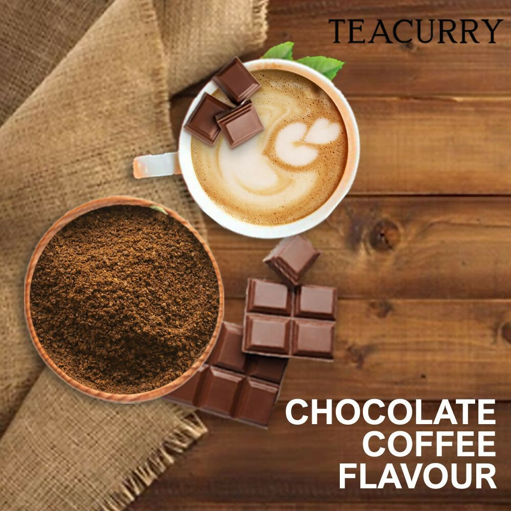 Teacurry Chocolate Instant Coffee Powder - Arabica Freeze Dried Coffee for Instant Hot & Cold Coffee - Swadesiicart