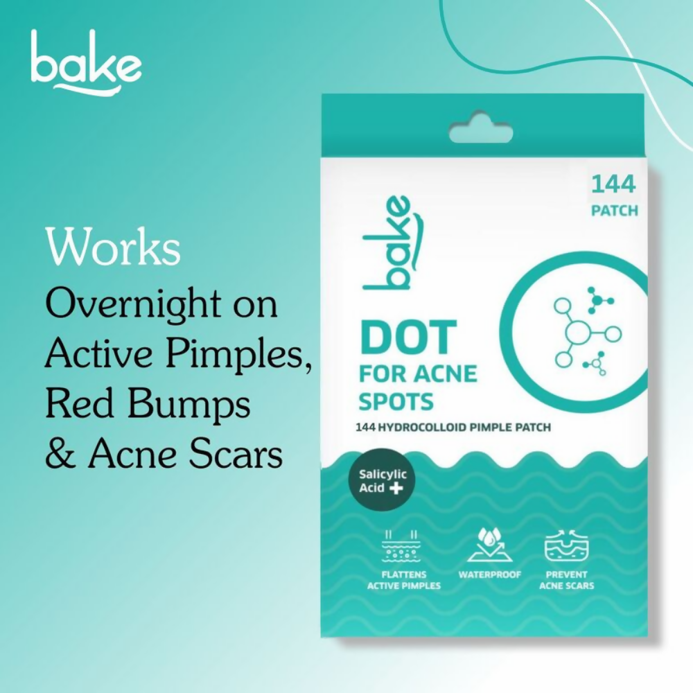 Bake 2% Salicylic Acid Pimple Patches (144 Dots) | Swadesiicart