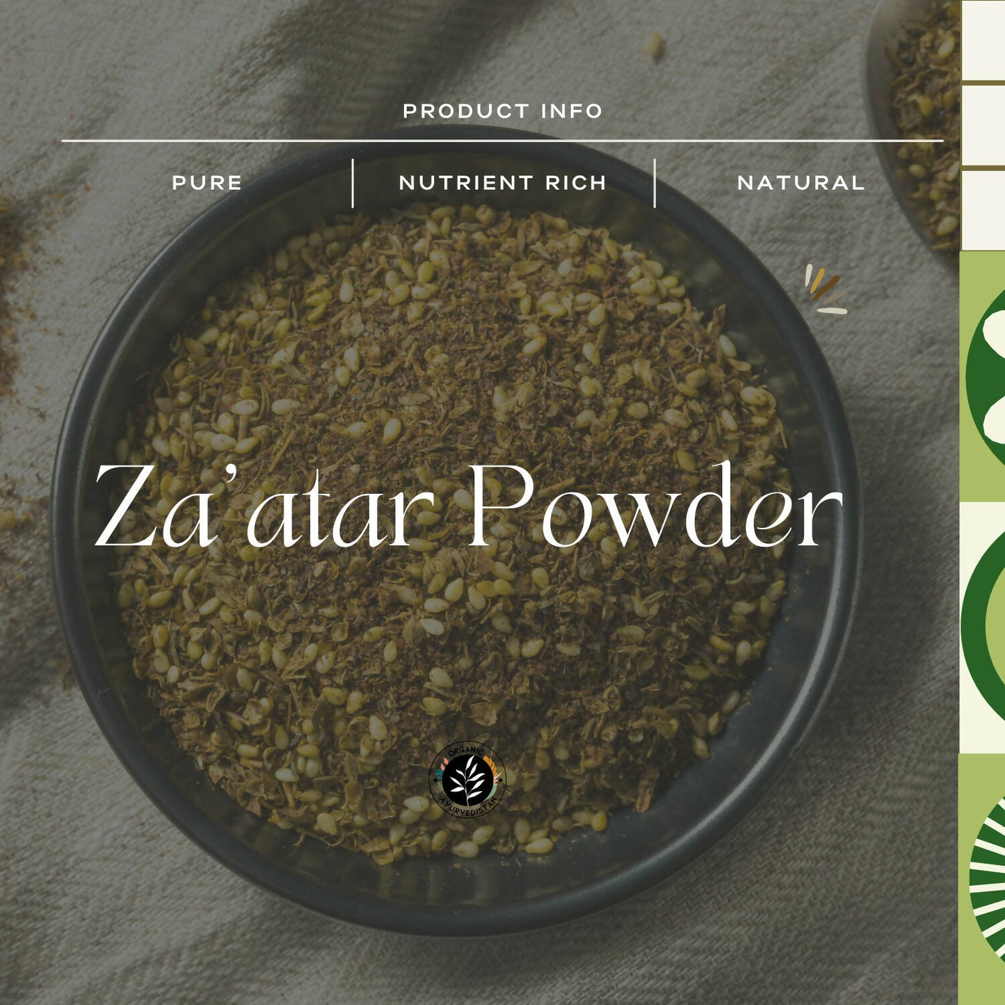 Organic Ayurvedistan Zaatar Powder - Swadesiicart