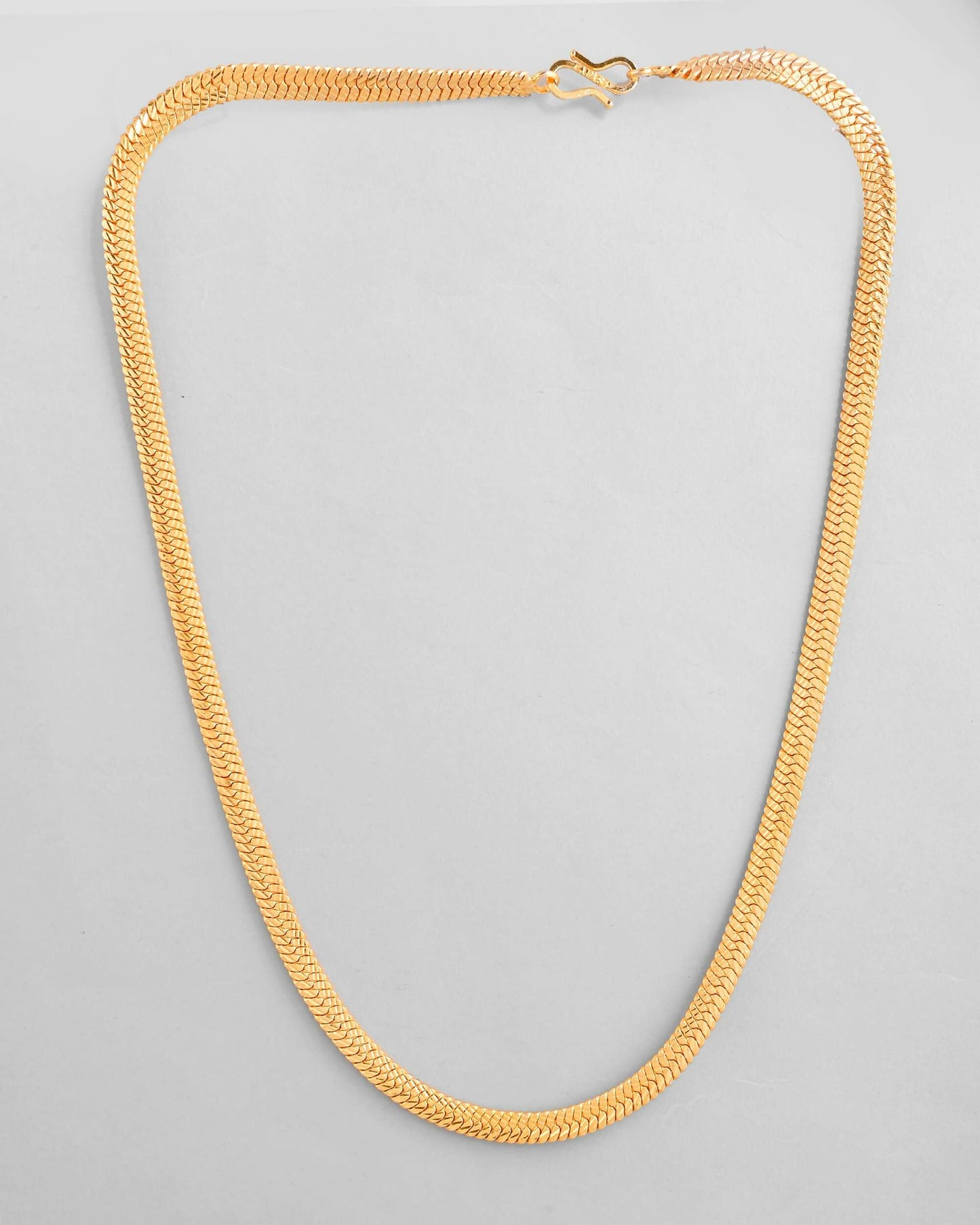 VOJ Men's Gold-Polished Thick Snake Chain | Swadesiicart