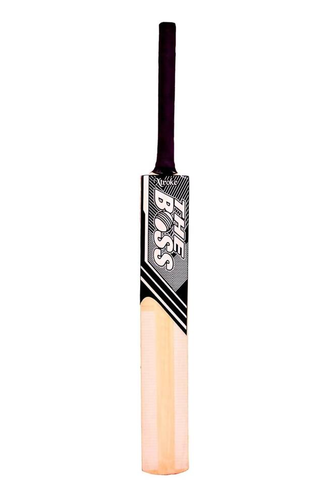 Xtroke The Boss Scoop Edition Popular Willow Premium Cricket Bat (Size 4) - Swadesiicart