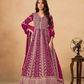 Anaita Rani Pink Faux Georgette Stitched Anarkali Suit with Heavy Embroidery Work