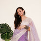 Vamsee Divya Lavender Organza Saree - Swadesiicart