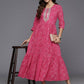 Ahalyaa Women's Traditional wear Dress - Pink | Swadesiicart