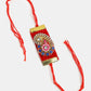NVR Men Red Stone-Studded Rakhi With Roli Chawal | Swadesiicart