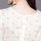 Ahalyaa Off White Printed Basic Jumpsuit - Swadesiicart