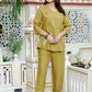 Miravan Women's Mehandi Solid Co-Ord Set - Swadesiicart