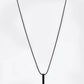 VOJ Women Black -Toned Stainless Steel Rhodium Plated Chain With Pendant Beads Chain | Swadesiicart