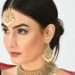 Mominos Fashion Johar Kamal Traditional Rajwadi Design Heavy Golden Necklace Set - Swadesiicart