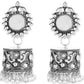 Mominos Fashion Oxidised Silver plated With Stone Earrings