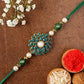 Floral Stylish Rakhi & Kaju Katli Box | Swadesiicart