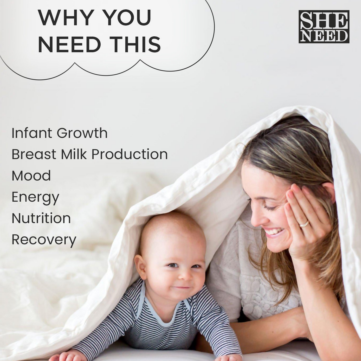 SheNeed Postnatal Vitamins Supports Recovery Capsules | Swadesiicart
