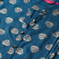 Anubhutee Teal Blue & Off-White Foil Print Kurta with Palazzos | Swadesiicart