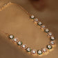 Kundan and Diamond Neckpiece with Meenakari (Gold) - Ruby Raang | Swadesiicart