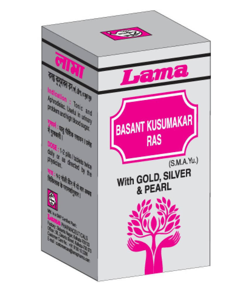 Lama Basantkusumakar Ras Tablets (Swarna Yukt) | Swadesiicart