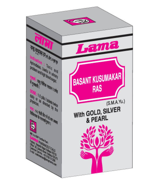 Lama Basantkusumakar Ras Tablets (Swarna Yukt) | Swadesiicart